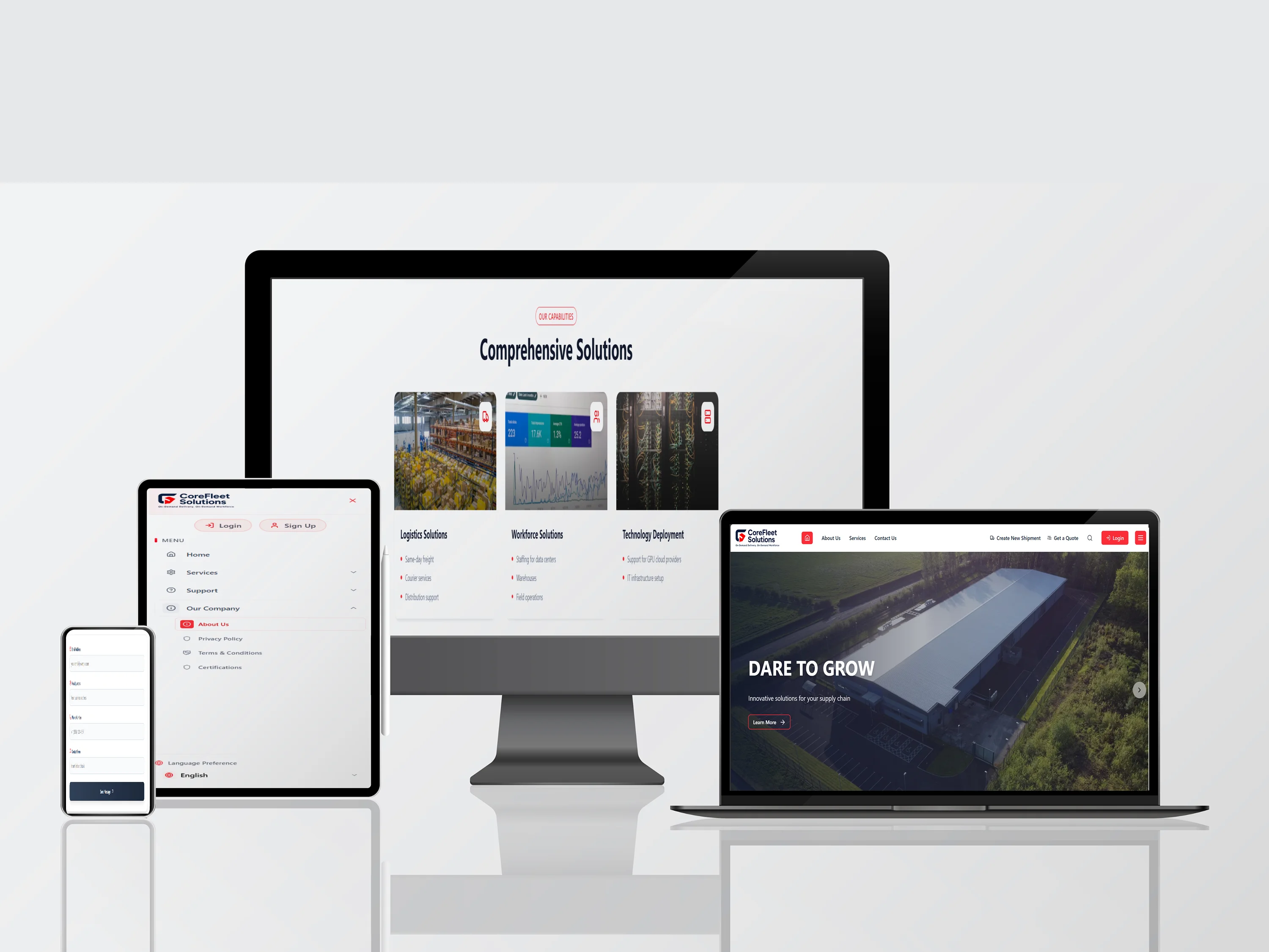 CoreFleet Solutions project preview